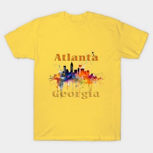 Atlanta Georgia City Skyline T-Shirt